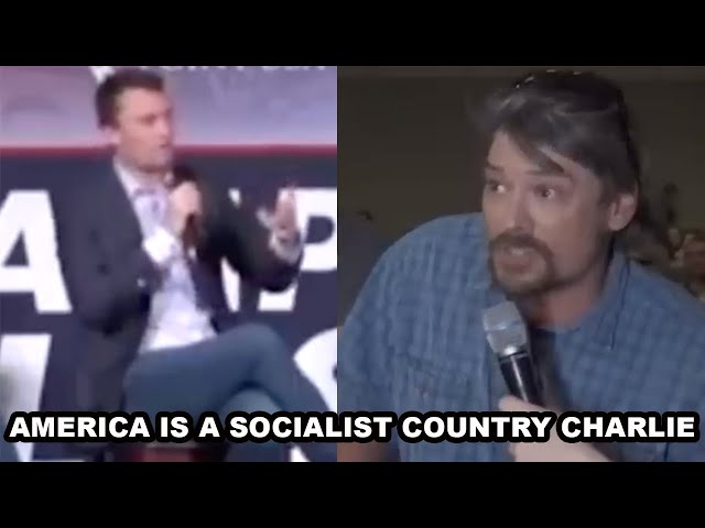 Charlie Kirk DISMANTLES Radical Socialist Lecturer & Leaves Room SPEECHLESS 👀