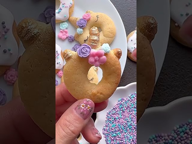 Unicorn Donut Cookies 🦄🍩 Fun & Easy Decor!