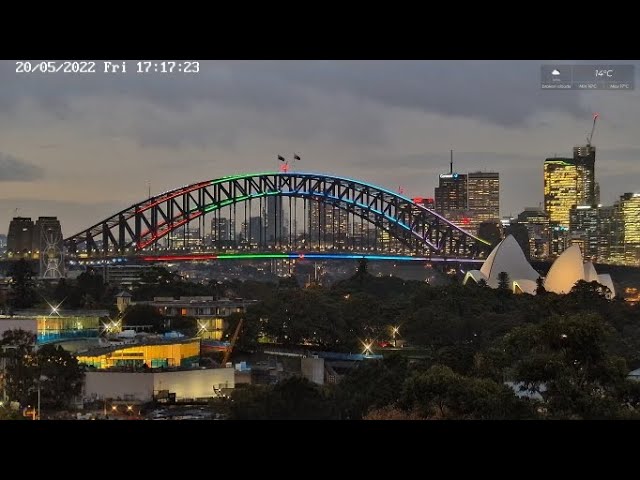 Sydney Harbour Bridge and Opera House Live Camera 24/7 PTZ camera live stream