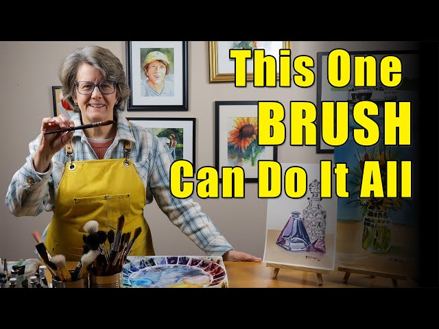 This One Brush Can Do It All  -  My Favorite Watercolor Brush