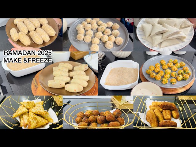 Ramadan special recipes/Ramadan prep2025/Iftar snacks recipes/Make&Freeze recipes