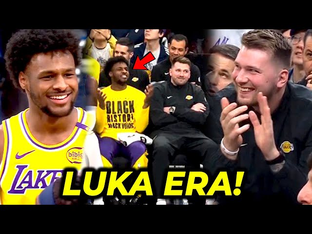 HYPE si Luka Doncic, trinashtalk ni Bronny ang fan ng Clippers! | Todo FLEX si LeBron kay Luka