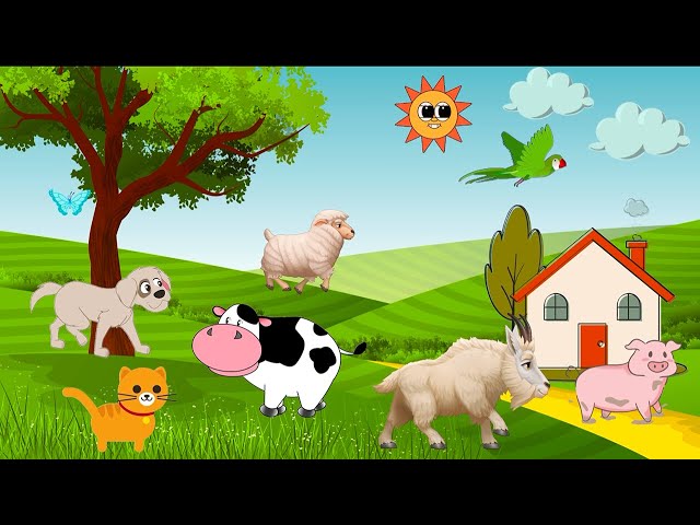 Farm Animal Sounds Song | Purple Panda Rhymes - Nursery Rhymes & Kids Song