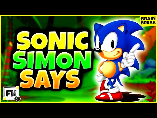 Sonic Simon Says Brain Break Game for Kids!