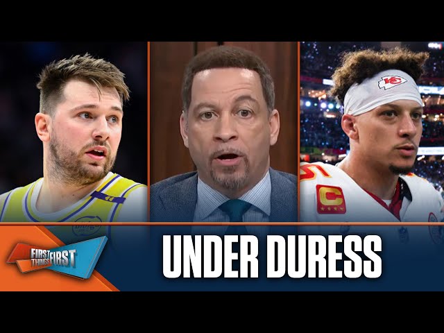 Luka Dončić, Patrick Mahomes are Under Duress in and out of season | FIRST THINGS FIRST