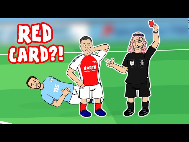 ARSENAL ROBBED? Man City vs Arsenal 2-2 (Trossard red card Haaland Goals Highlights)