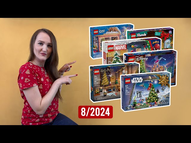 LEGO ADVENT CALENDARS: HARRY POTTER, CITY, FRIENDS, DISNEY, STAR WARS, MARVEL UNBOXING 8/2024