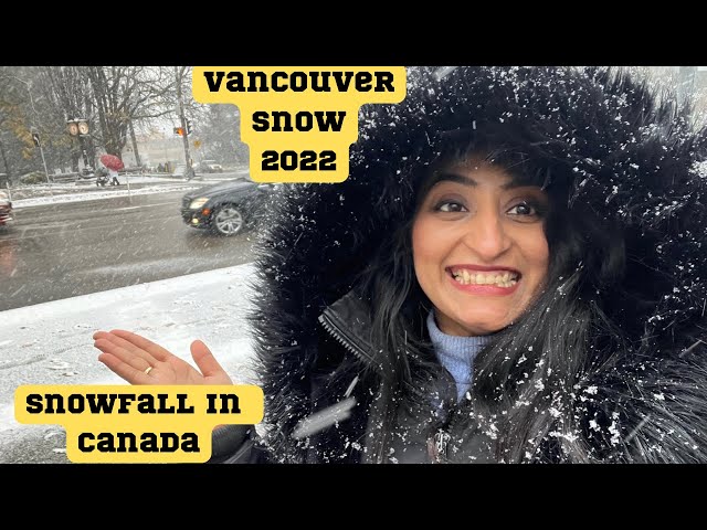 Vancouver Snowfall | Snow in Canada| Vancouver Snow | Got Stuck In Snow [4K]