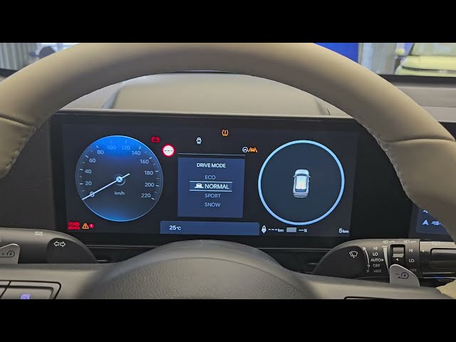 Hyundai KONA Electric - Drive Modes Dashboard