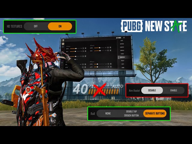 All My In-Game Settings in PUBG: New State