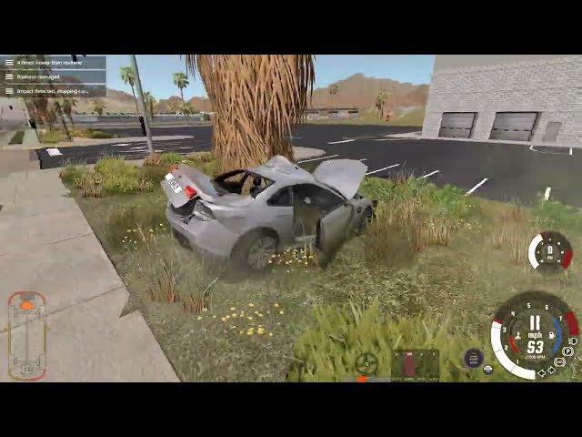 BeamNG.Drive- Slo Mo Destruction in Los Injurus