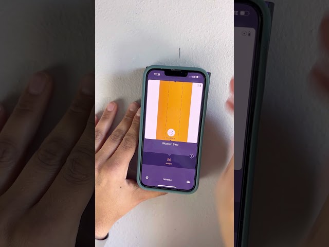 Watch @creamcitycrates hanging up cordless wall lights💡 using the Walabot DIY 2 M visual stud finder