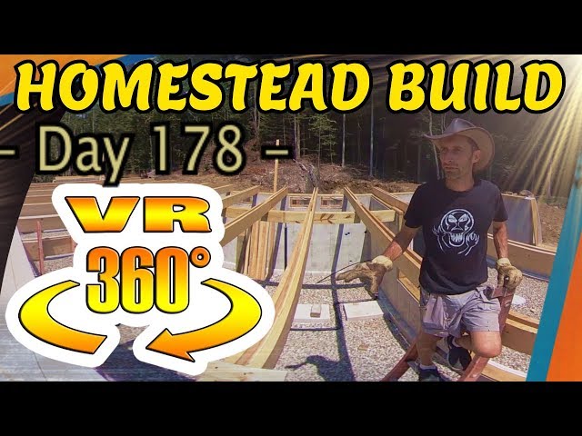 Homestead Building - Floor Joists Installation Begins, Tools for T+G Floor Board Install