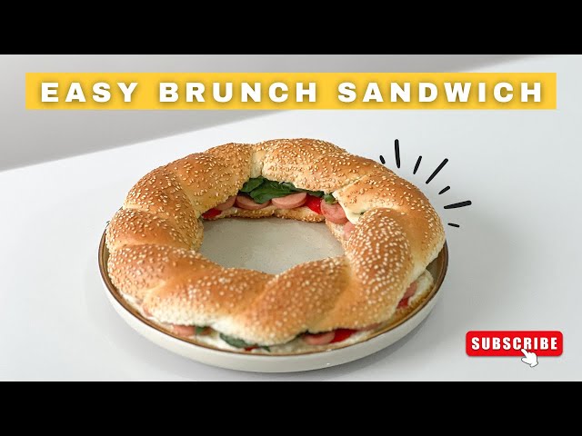 EASY BRUNCH SANDWICH / with homemade mayonnaise recipe