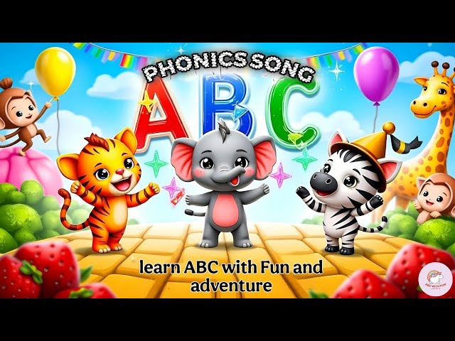 ABC Kid's Song | Phonics Song | Kiddos Study Zone |Tiny Tots |ABC lyrics song |Kidzee Rhymes |A to Z