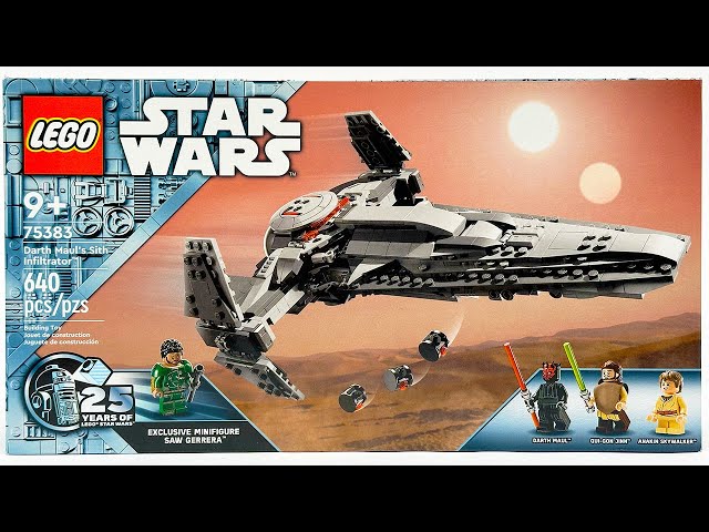 LEGO Star Wars Darth Maul's Sith Infiltrator (75383) Review!