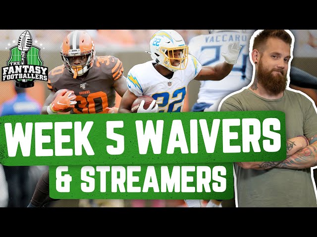 Fantasy Football 2020 - Week 5 Waivers + Droppable Names, Hamstrung - Ep. #956