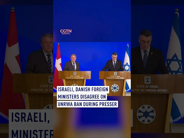 Israeli & Danish foreign ministers disagree on UNRWA