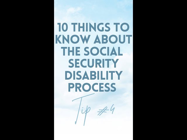 10 Things to Know About the Social Security Disability Process - 4 #shorts 🖥💻