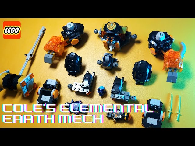 LEGO NINJAGO | Cole's Elemental Earth Mech | 71806 | Dragons rising | Speed Build ASMR | 2024