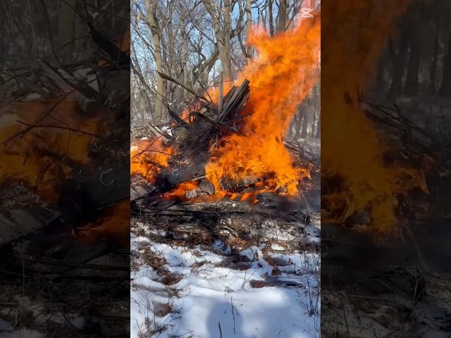 Huge Brush Fire Time Lapse