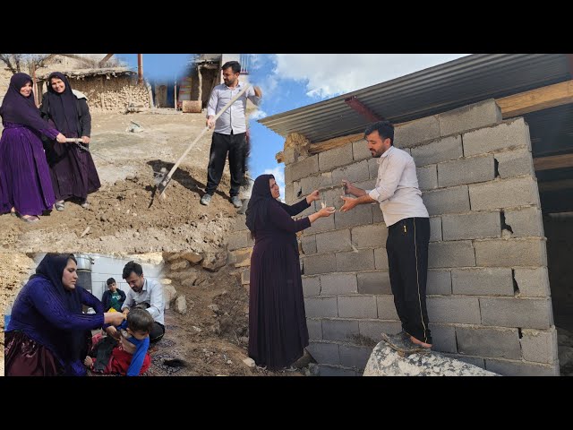 "Family Excitement: Building a Shelter for the Sheep and Eldest Daughter's Delightful Cooking"