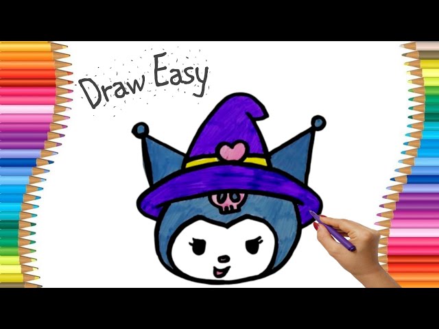 How to Draw Cute Kuromi Beautiful & Easy | Drawing and Coloring for Kids and Toddlers Step by Step