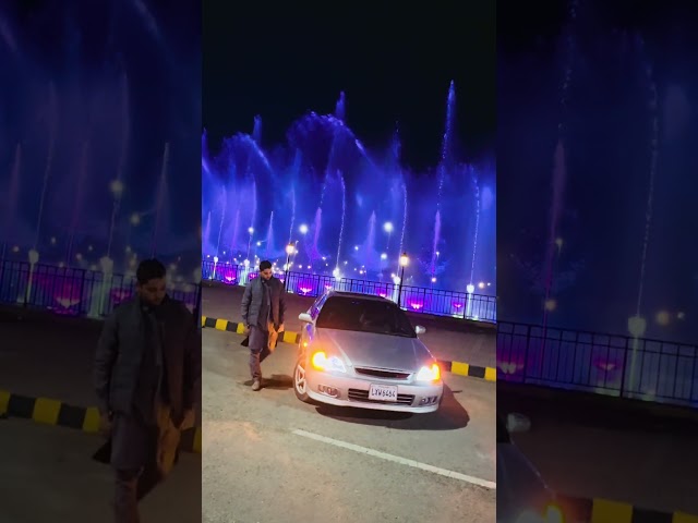 Pakistan 🇵🇰 Punjab Gujranwala Citi Housing Water Dancing Fountain ⛲️