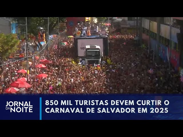 850 mil turistas devem curtir o carnaval de Salvador neste ano | Jornal da Noite