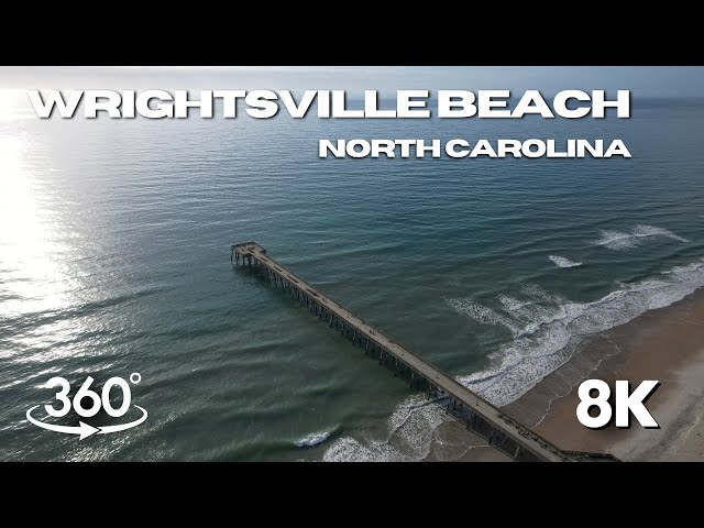 Wrightsville Beach, North Carolina | Aerial Drone Footage | Immersive 8K 360°