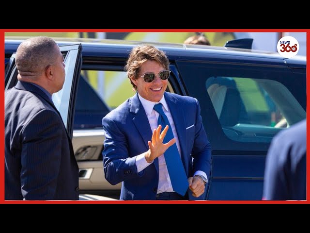 Tom Cruise makes surprise appearance at Royal International Air Tattoo In Gloucestershire