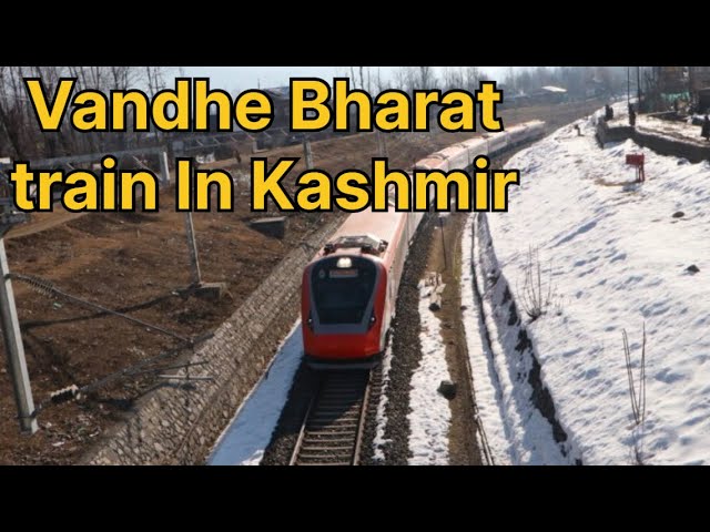 Vandhe Bharat Train in Srinagar || Snow Kashmir || Train || Explore J&K || Proud moments 🇮🇳