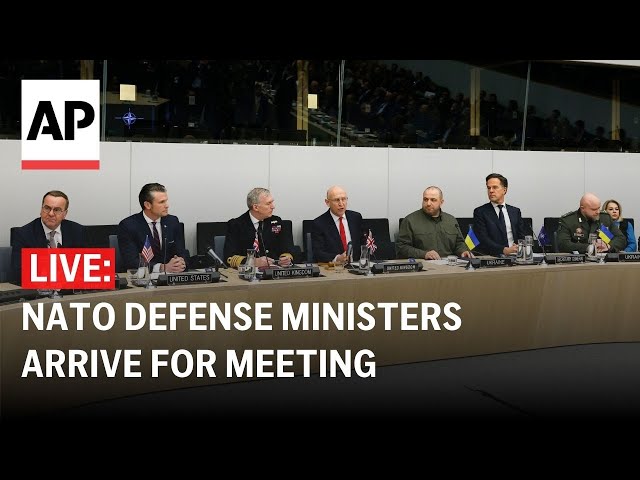 LIVE: NATO defense ministers arrive for meeting in Brussels