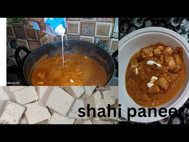 स्वादिष्ट शाही पनीर बनाएं सभी को पसंद आएगा | shahi paneer recipe | How to make shahi paneer