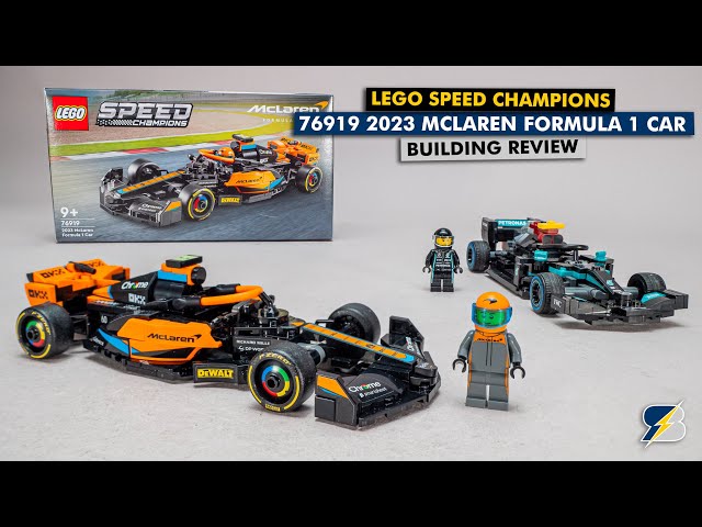 LEGO Speed Champions 76919 2023 McLaren Formula 1 race car detailed building review & comparison