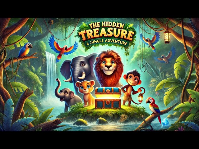 The Hidden Treasure: A Jungle Adventure . English kids story