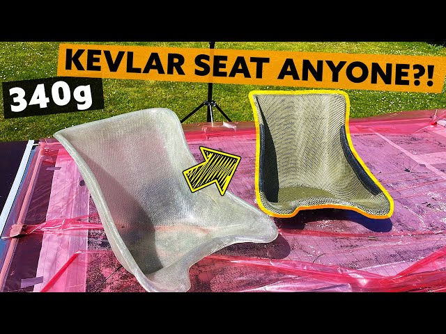 SUPER Light KEVLAR seat. Simple skinning method. Building the lightest