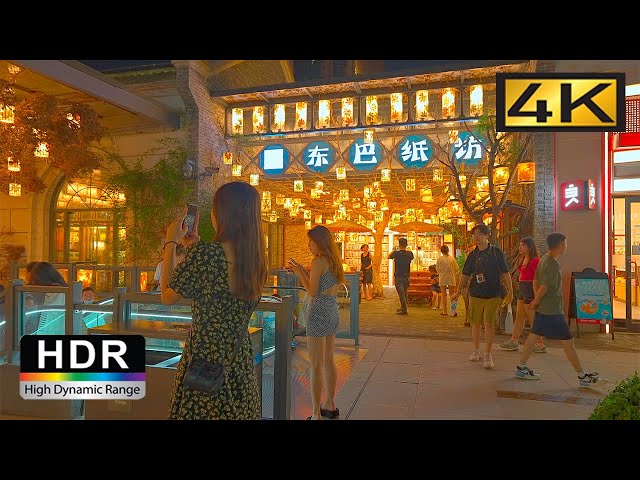 4k HDR | China Night Street Walk | Danzishi Old Street Walking | Nightlife Has Just Begun