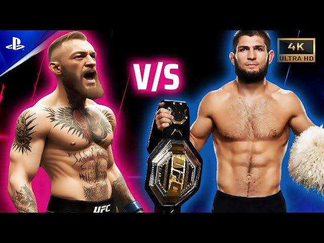 Khabib Nurmagomedov vs Conor McGregor in the Ultimate UFC Showdown