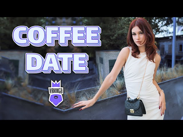 Coffee Date • POV 180 Degrees with ASMR and Mukbang • 4K • 5K • 6K VR Video