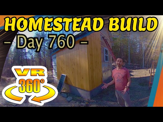 Homestead Building - More Exterior Wall Sheathing for Mini House Summer Project Plans