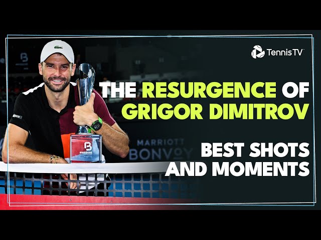 The Resurgence Of Grigor Dimitrov: Best Shots & Moments Since Beijing 2023