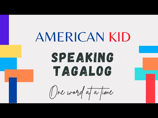 American Kid Speaking Tagalog Vlog Practice | #VanceCrew