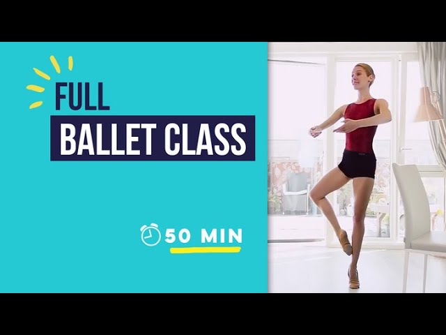 50 min Full Classical Ballet Class + Total Body Stretch