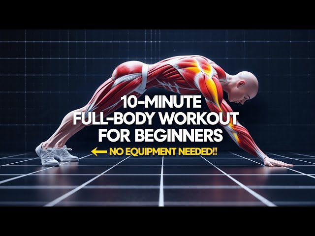 🔥 10-Minute Full-Body Workout for Beginners – No Equipment Needed! 🔥