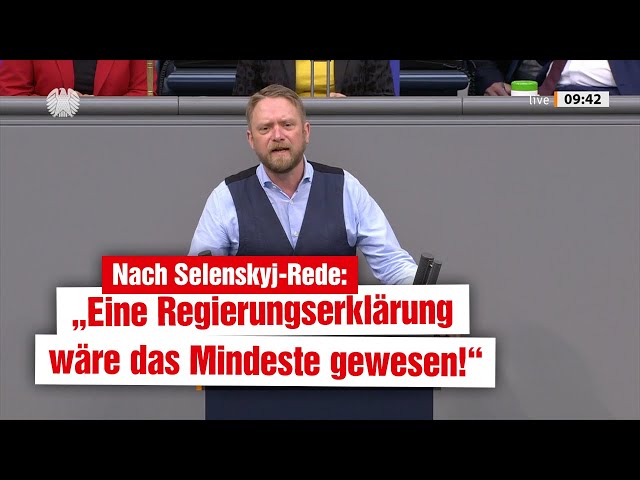 Nach Rede des ukrainischen Präsidenten: Eine Regierungserklärung wäre das Mindeste gewesen!