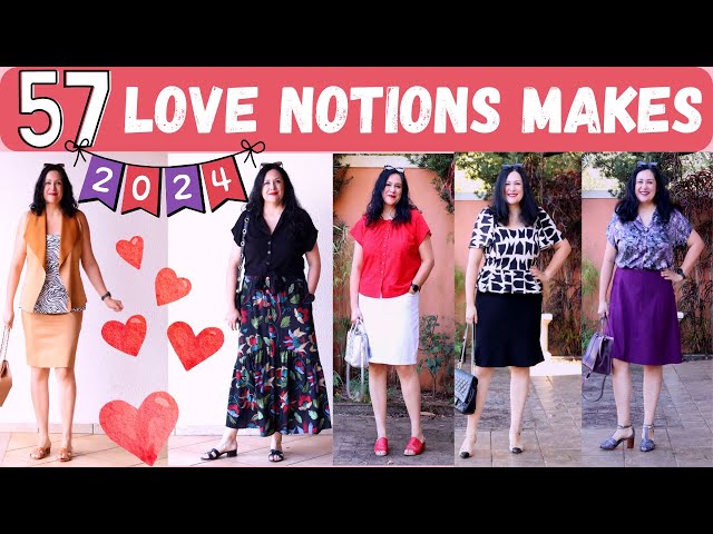 All 57 garments sewn with Love Notions in 2024. Grab 35% OFF now :) (karina35)