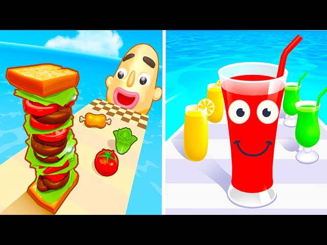 Sandwich Runner vs Juice Run🍓🍌 🍉Walkthrough All New Max Update Mobile Gameplay GH2481