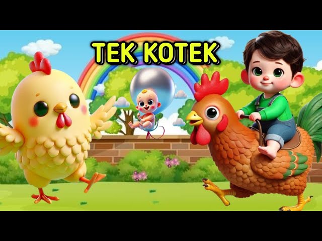 tek kotek//lagu anak anak balita-lagu anak indonesia-cicak di dinding-balonku-naik delman//NURKIDS