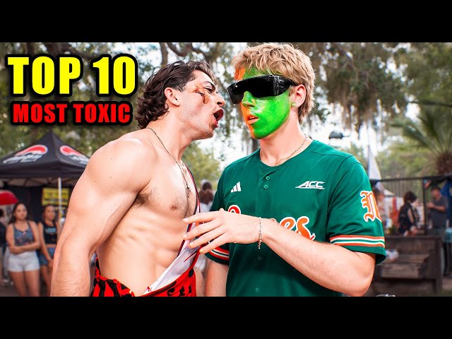 Top 10 Most Toxic College Football Fanbases! (2024)